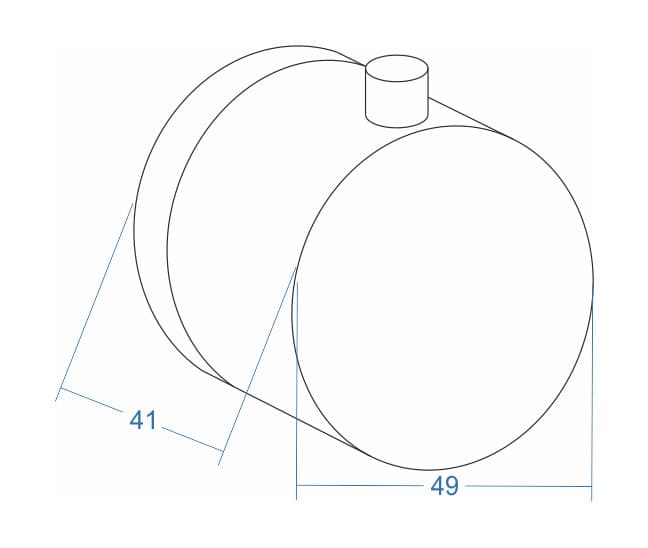 P004 - Pokrętło okrągłe termostatu do regulacji przepływu wody Corsan