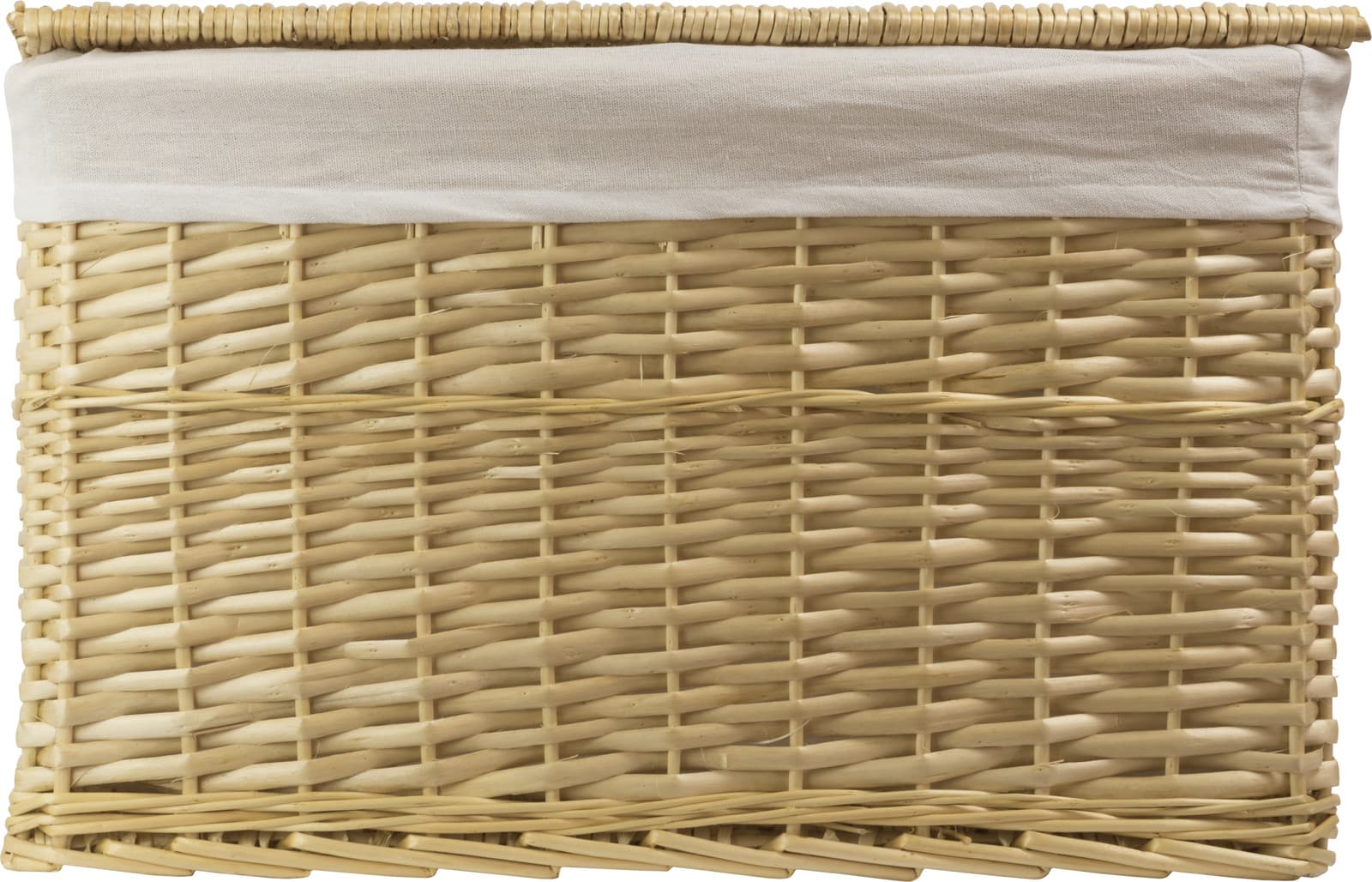 Skrzynia wiklinowa z wyściółką Koszoplotka naturalna 38x22x22h