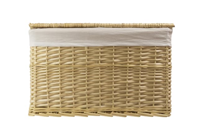 Skrzynia wiklinowa z wyściółką Koszoplotka naturalna 38x22x22h