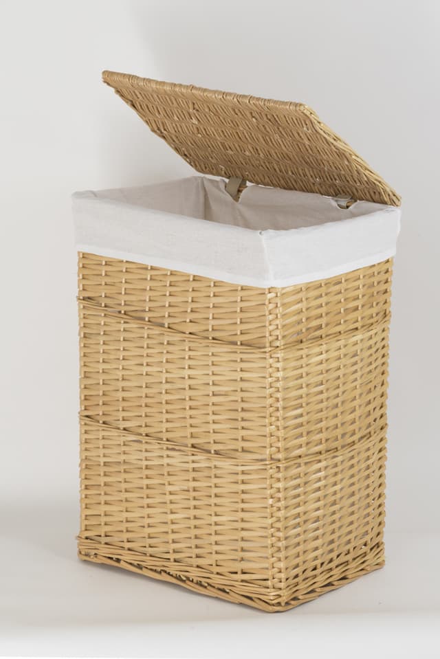Kosz wiklinowy NATURA 715L ECRU Koszoplotka naturalny z wyściółką białą