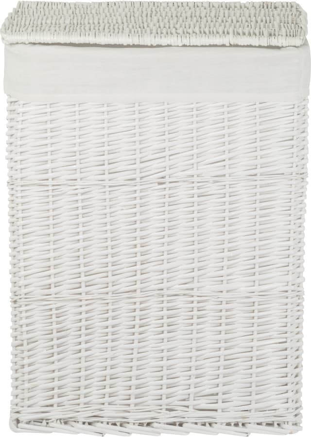 Kosz wiklinowy BIEL 715L ECRU Koszoplotka biały z wyściółką białą