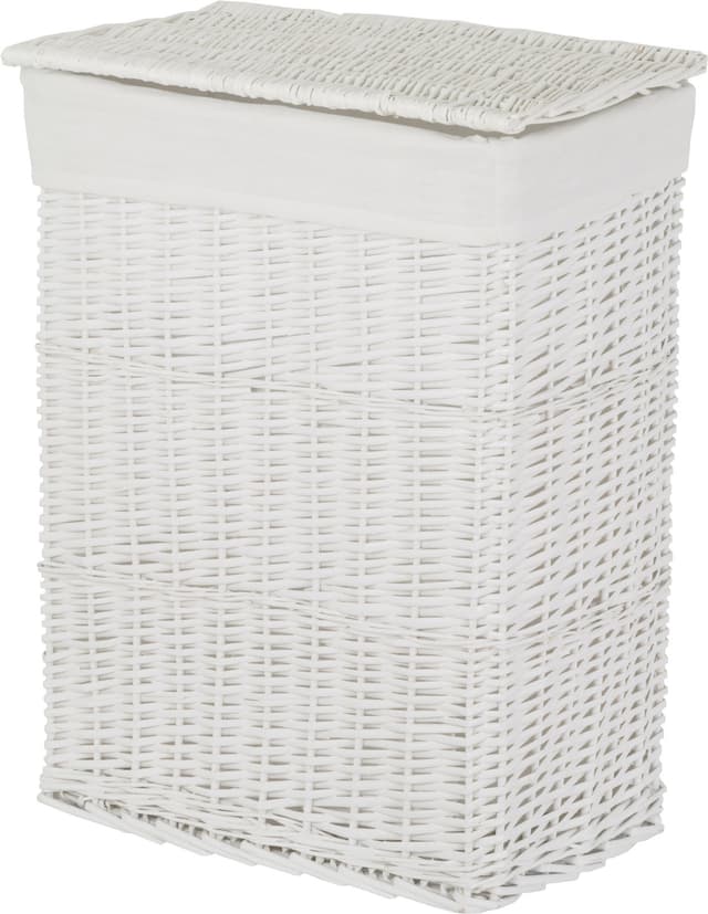 Kosz wiklinowy BIEL 715L ECRU Koszoplotka biały z wyściółką białą