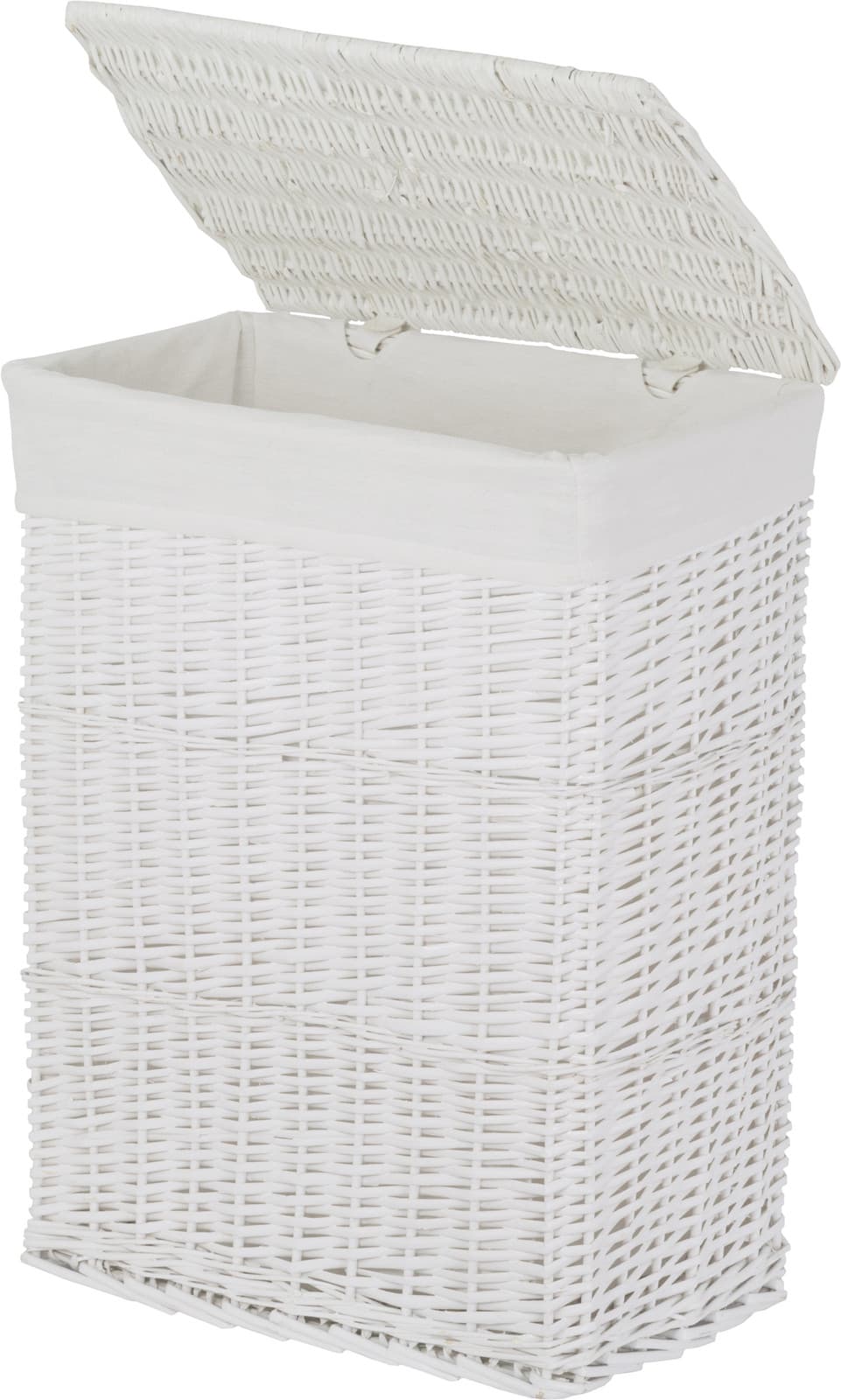Kosz wiklinowy BIEL 715L ECRU Koszoplotka biały z wyściółką białą
