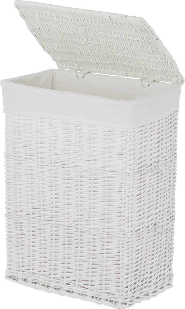 Kosz wiklinowy BIEL 715L ECRU Koszoplotka biały z wyściółką białą