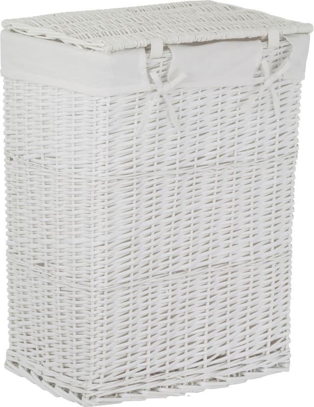 Kosz wiklinowy BIEL 715L ECRU Koszoplotka biały z wyściółką białą