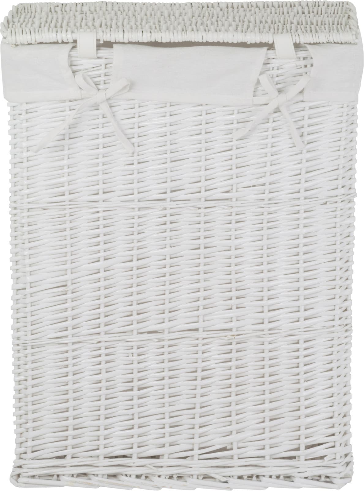 Kosz wiklinowy BIEL 715L ECRU Koszoplotka biały z wyściółką białą