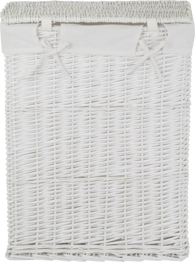 Kosz wiklinowy BIEL 715L ECRU Koszoplotka biały z wyściółką białą