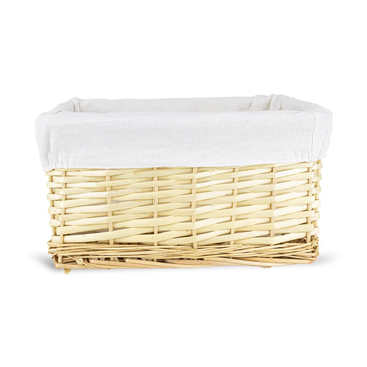 Koszyk wiklinowy Koszoplotka naturalny z wyściółką 30x20x15h