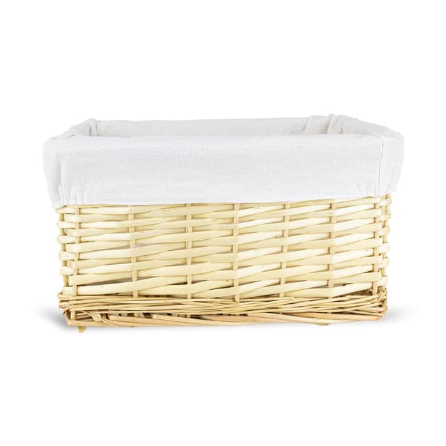 Koszyk wiklinowy Koszoplotka naturalny z wyściółką 30x20x15h