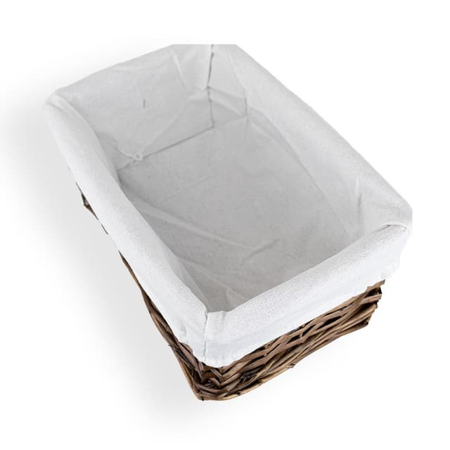 Koszyk wiklinowy Koszoplotka wenge z wyściółką 30x20x15h