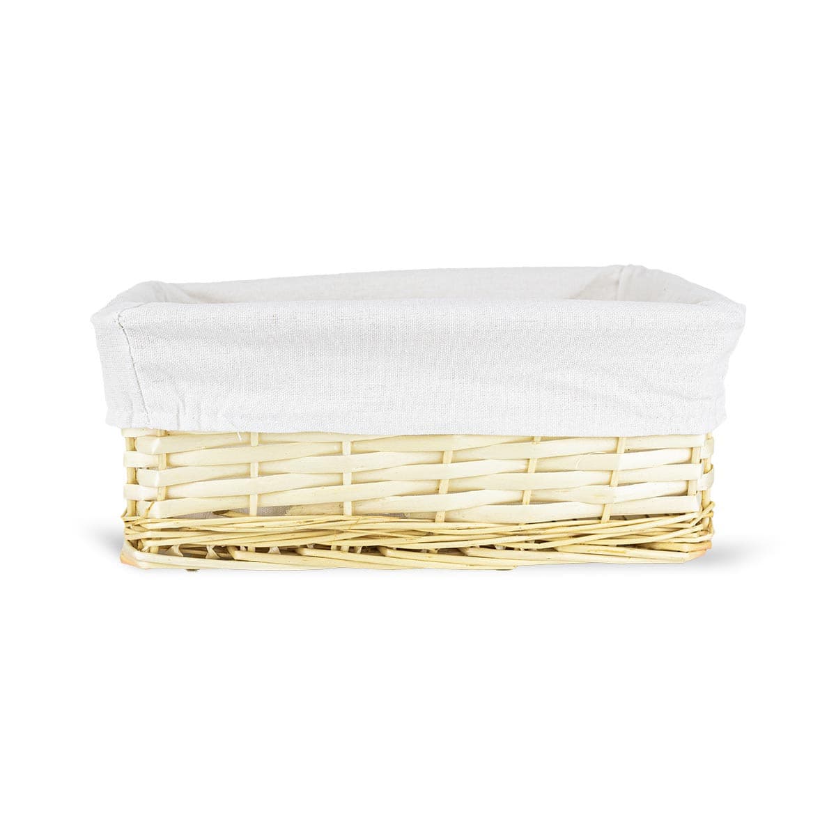 Koszyk wiklinowy Koszoplotka naturalny z wyściółką 27x17x11h