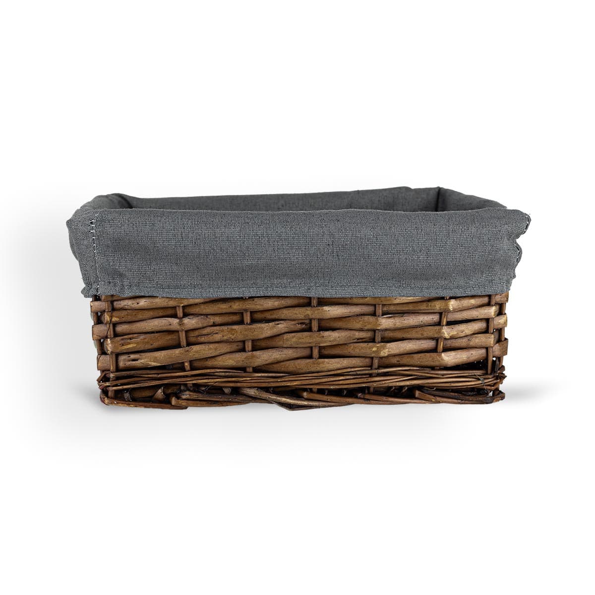 Koszyk wiklinowy Koszoplotka wenge z wyściółką 27x17x11h