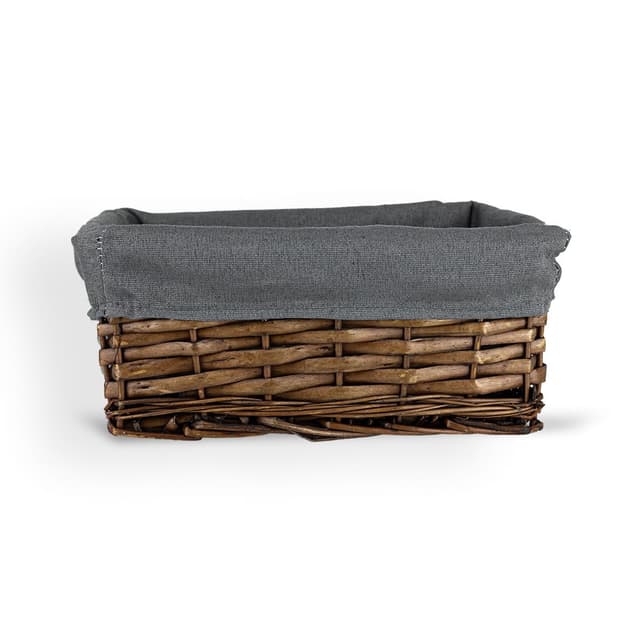 Koszyk wiklinowy Koszoplotka wenge z wyściółką 27x17x11h