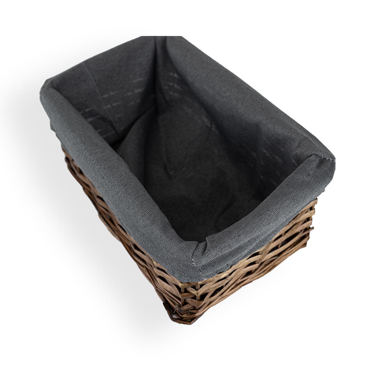 Koszyk wiklinowy Koszoplotka wenge z wyściółką 27x17x11h