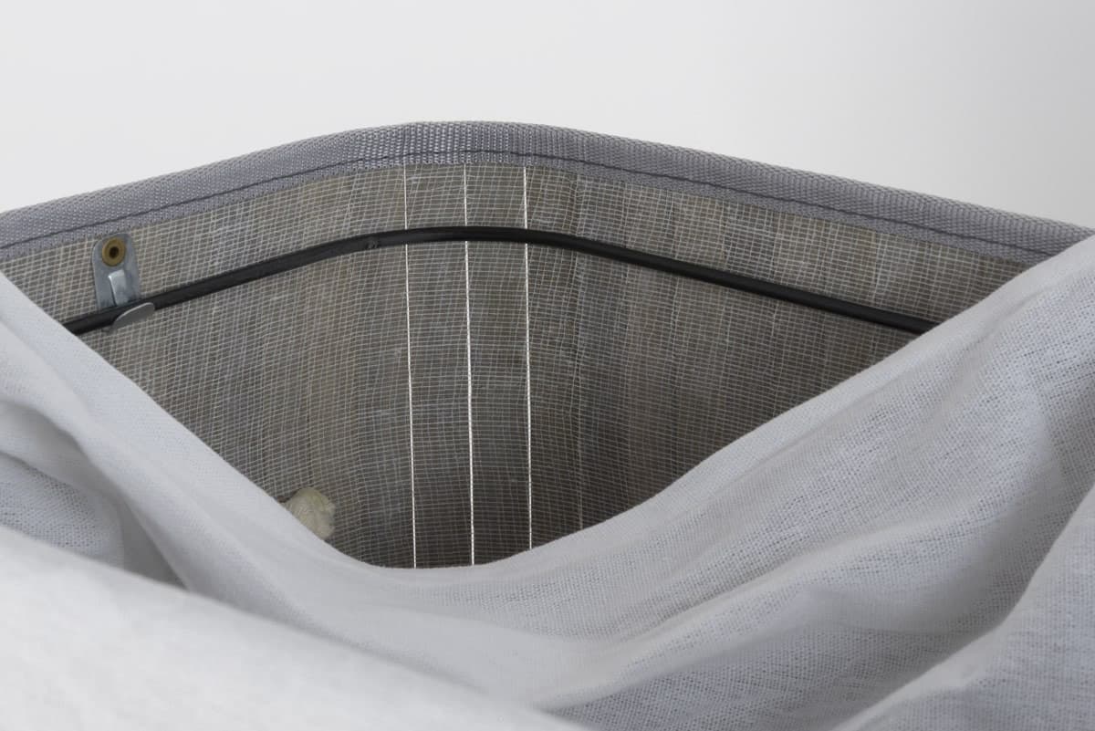 Składany kosz na pranie 52x32x63cm SZARY 532 BAMBUSOWY ECRU Koszoplotka