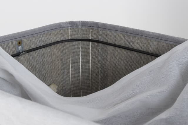 Składany kosz na pranie 52x32x63cm SZARY 532 BAMBUSOWY ECRU Koszoplotka