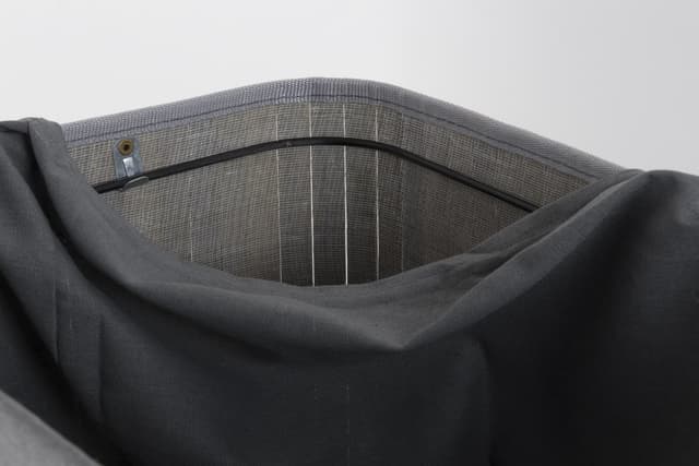 Składany kosz na pranie 52x32x63cm SZARY 532 BAMBUSOWY GRAFIT Koszoplotka