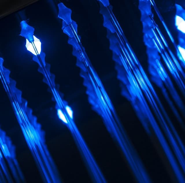 Panel prysznicowy Corsan LED KASKADA Mieszacz Czarny Deszczownica LED Wylewka