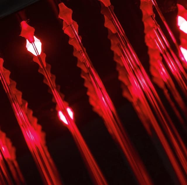 Panel prysznicowy Corsan LED KASKADA Termostat Czarny Deszczownica LED Wylewka