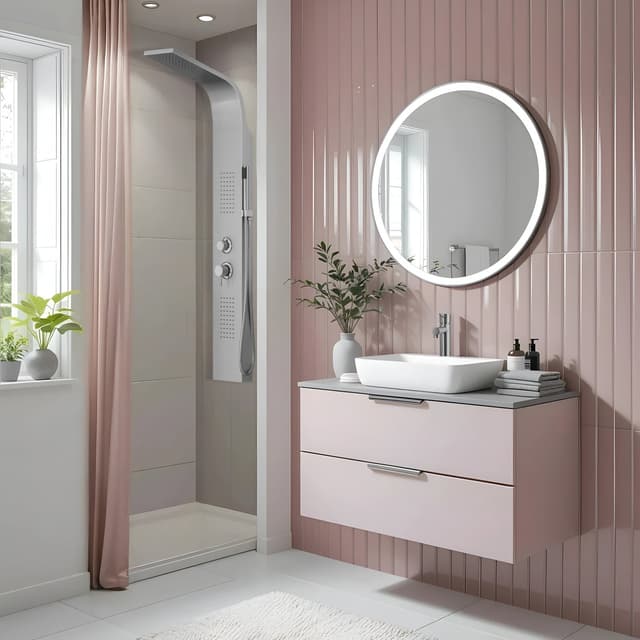 Panel prysznicowy Corsan ALTO Mieszacz Srebrny Deszczownica LED