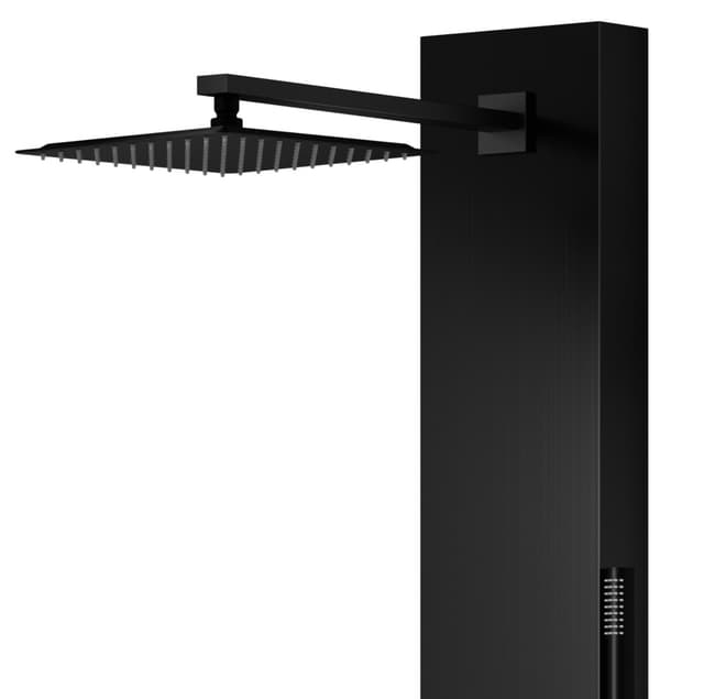 Panel prysznicowy Corsan NEO Mieszacz Czarna stal Wylewka