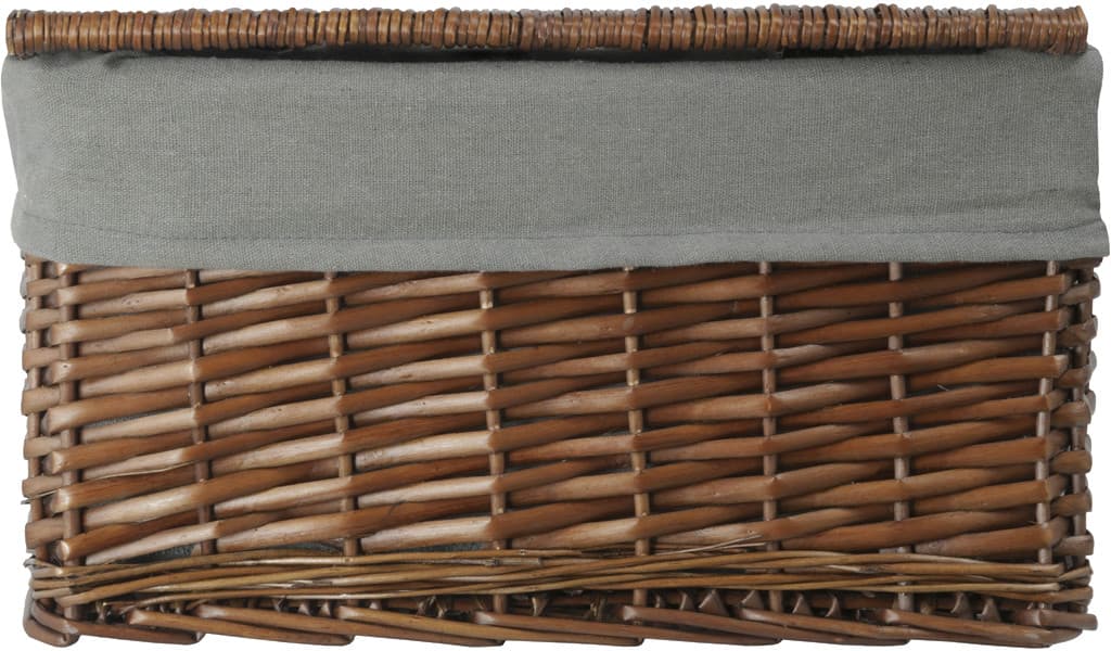 Skrzynia wiklinowa z wyściółką Koszoplotka wenge 52x36x30h