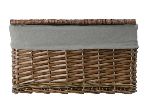 Skrzynia wiklinowa z wyściółką Koszoplotka wenge 58x43x35h