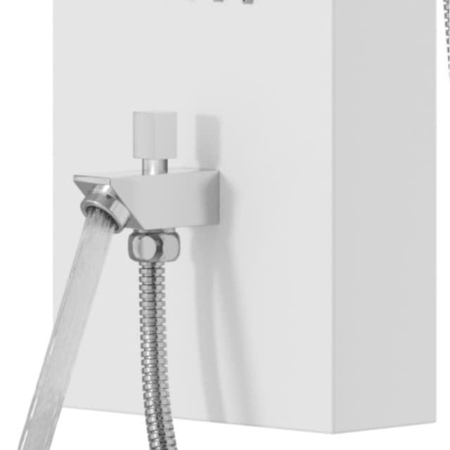 Panel prysznicowy Corsan ALTO Mieszacz Biały Deszczownica LED Wylewka