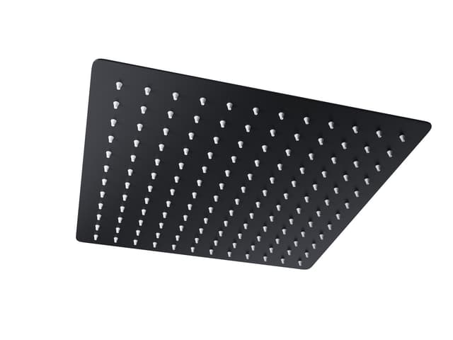 Deszczownica natryskowa Corsan CMD30BL SLIM stalowa czarna kwadratowa 30 cm