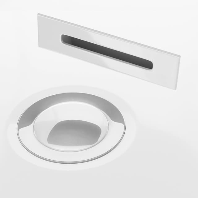 Korek do wanny klik klak ZWKKWH z maskownicą, biały