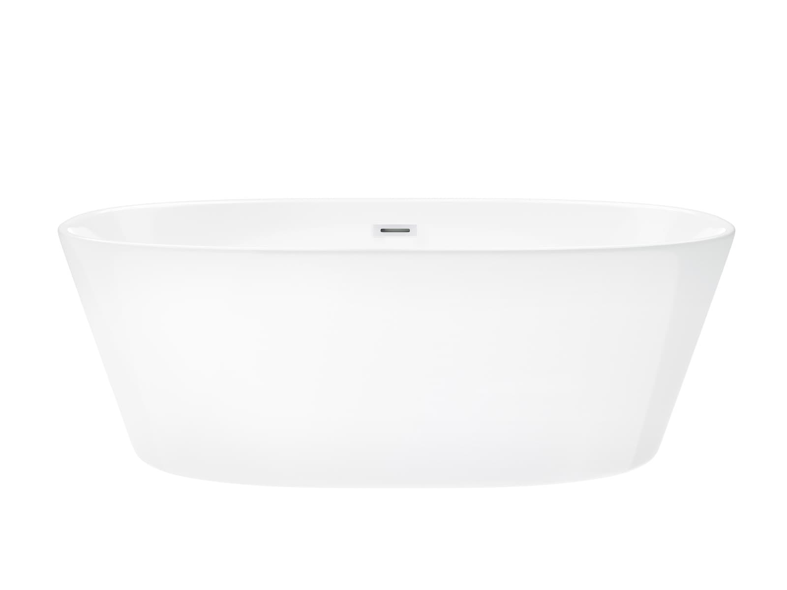 Wanna wolnostojąca Corsan E026 Salina 160 cm z wykończeniem białym