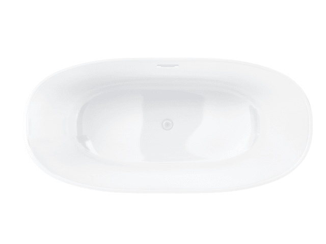 Wanna wolnostojąca Corsan E026 Salina 160 cm z wykończeniem białym
