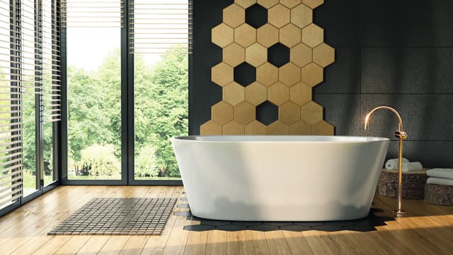 Wanna wolnostojąca Corsan E026 Salina 160 cm z wykończeniem białym