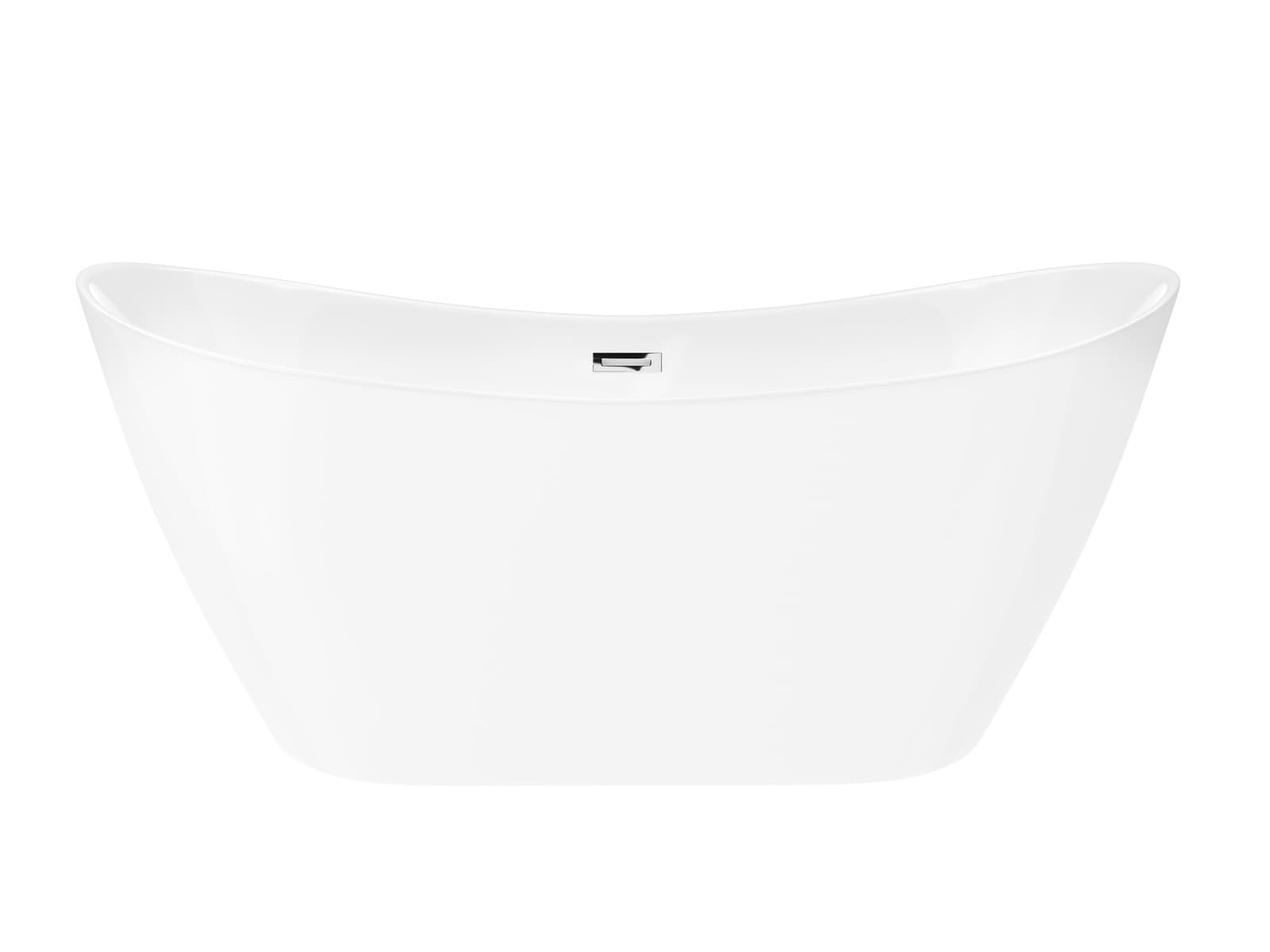 Wanna wolnostojąca Corsan NAUTI 170 x 77 cm Korek klik-klak Chrom