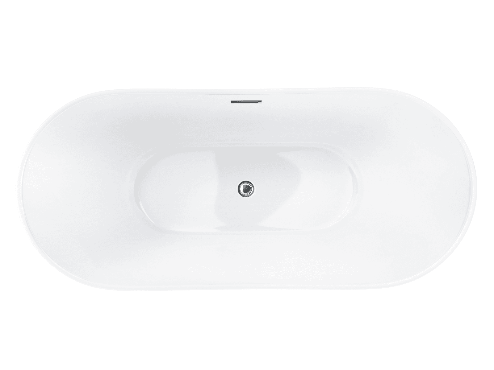 Wanna wolnostojąca Corsan NAUTI 170 x 77 cm Korek klik-klak Chrom