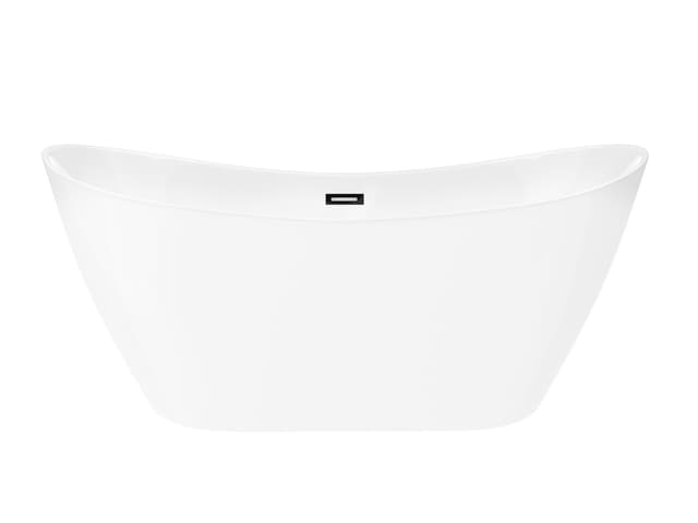 Wanna wolnostojąca Corsan NAUTI 170 x 77 cm Korek klik-klak Czarny