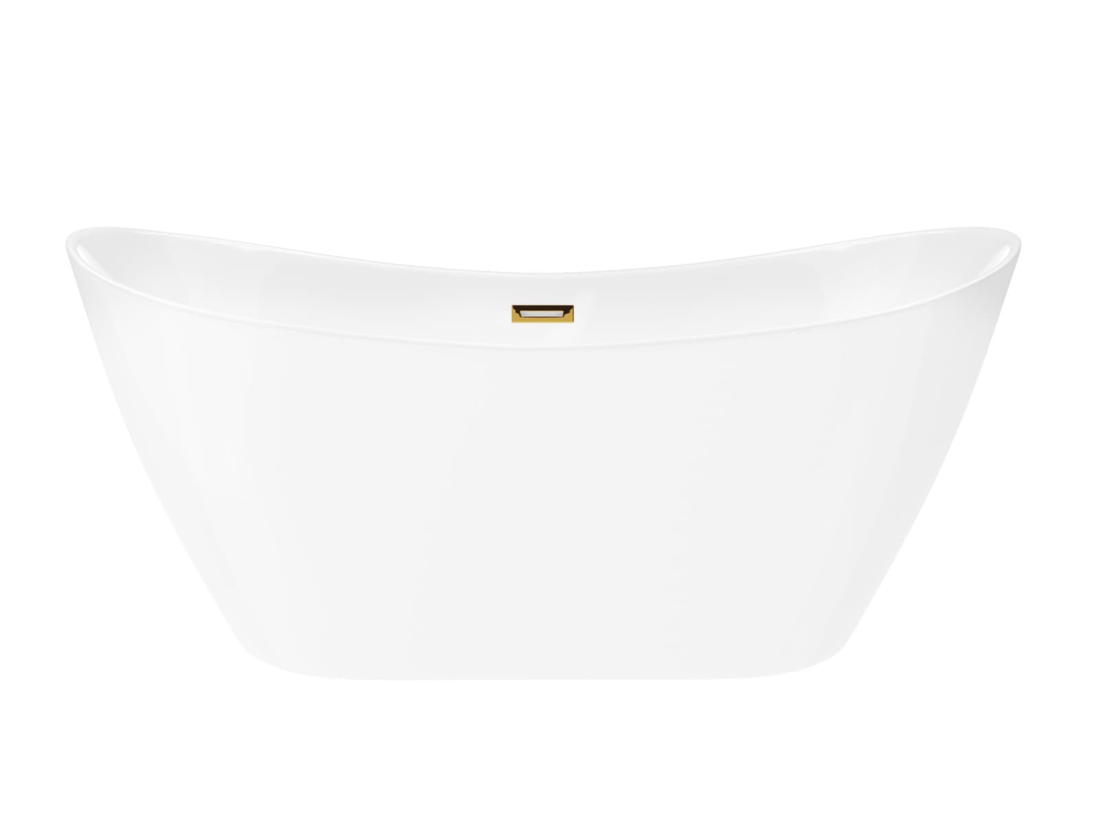 Wanna wolnostojąca Corsan NAUTI 170 x 77 cm Korek klik-klak Złoty