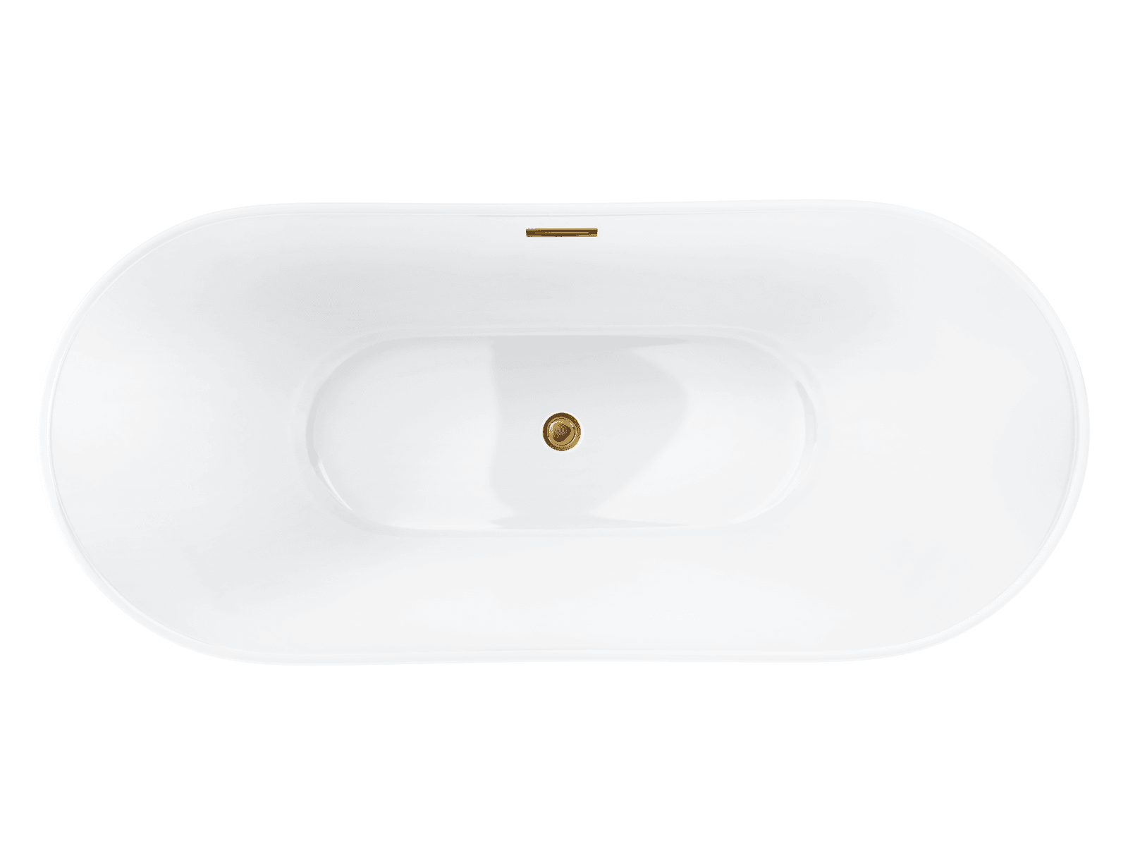 Wanna wolnostojąca Corsan NAUTI 170 x 77 cm Korek klik-klak Złoty