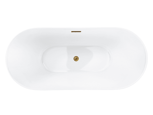 Wanna wolnostojąca Corsan NAUTI 170 x 77 cm Korek klik-klak Złoty