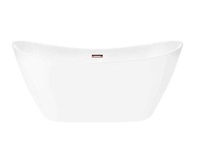 Wanna wolnostojąca Corsan NAUTI 170 x 77 cm Korek klik-klak Miedziany / Różowe Złoto