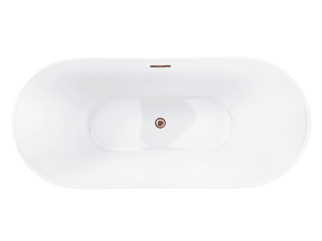 Wanna wolnostojąca Corsan NAUTI 170 x 77 cm Korek klik-klak Miedziany / Różowe Złoto