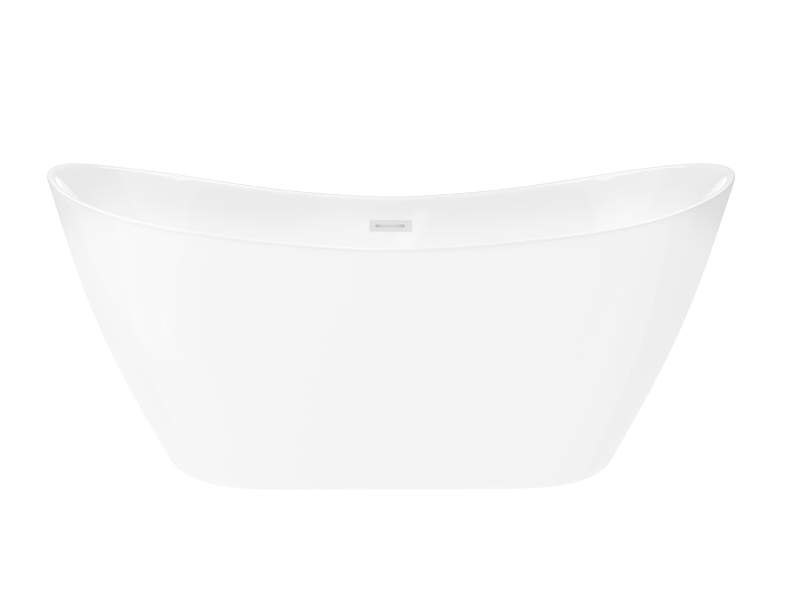 Wanna wolnostojąca Corsan NAUTI 170 x 77 cm Korek klik-klak Biały