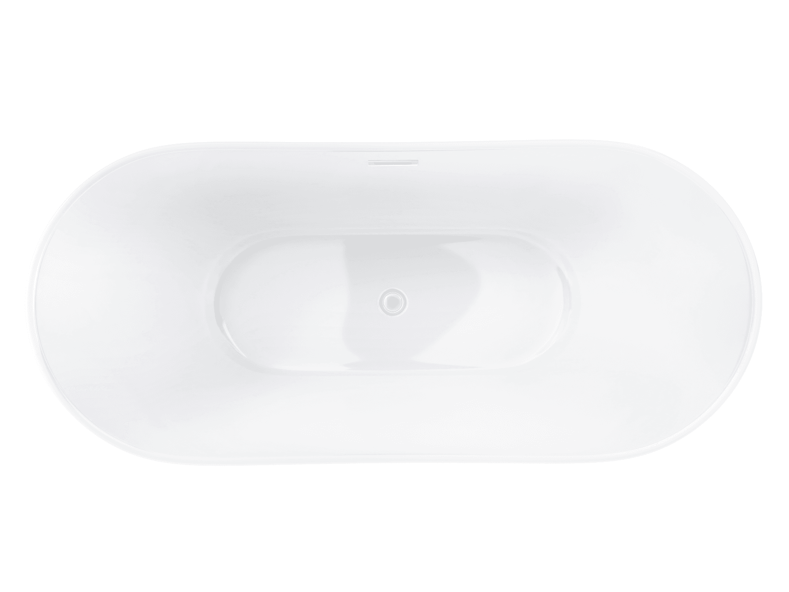 Wanna wolnostojąca Corsan NAUTI 170 x 77 cm Korek klik-klak Biały