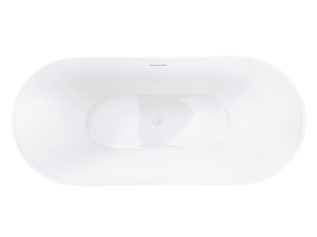 Wanna wolnostojąca Corsan NAUTI 170 x 77 cm Korek klik-klak Biały