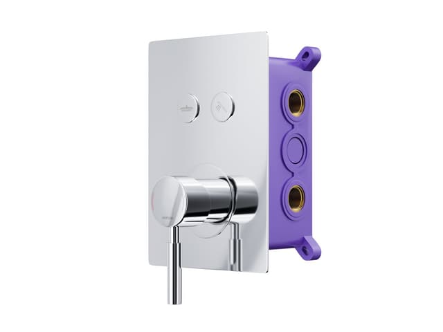 Zestaw prysznicowy Corsan CMZ068CH chrom z deszczownicą i głowicą mieszaczową