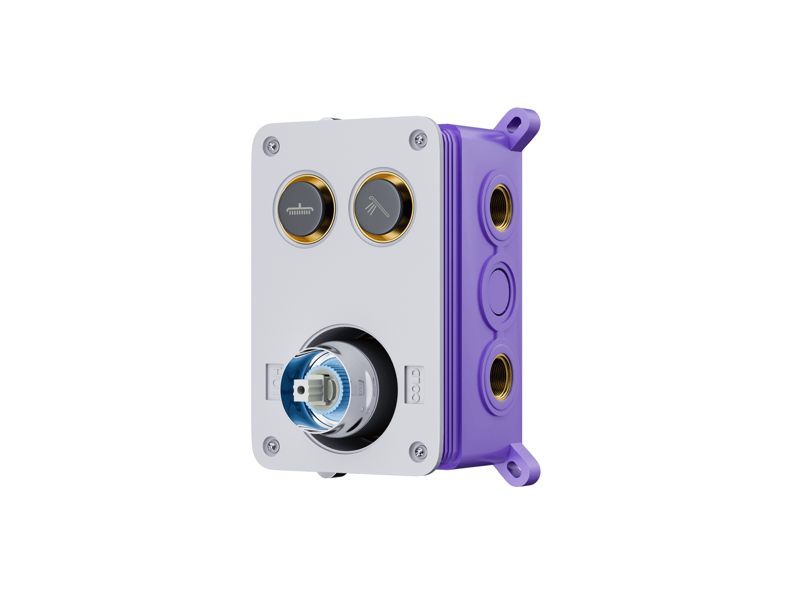 Zestaw prysznicowy Corsan CMZ068CH chrom z deszczownicą i głowicą mieszaczową