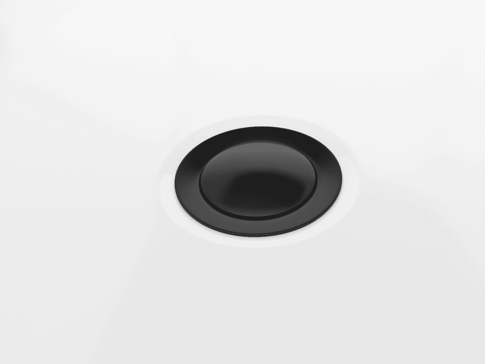 Wanna przyścienna wolnostojąca Corsan MONO 150 x 75 cm z szeroką krawędzią Korek Klik-Klak Czarny