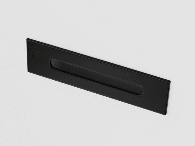 Wanna przyścienna wolnostojąca Corsan MONO 150 x 75 cm z szeroką krawędzią Korek Klik-Klak Czarny