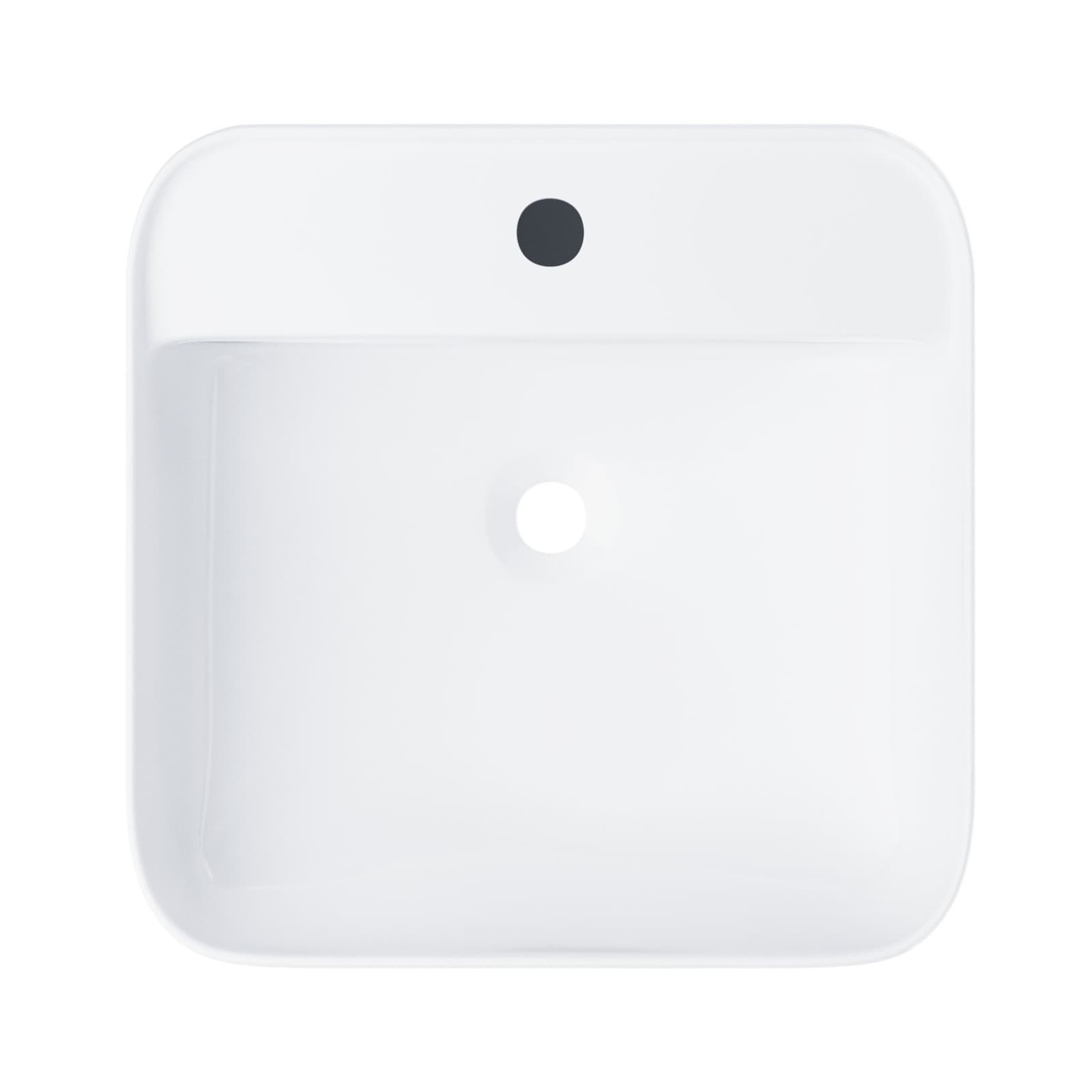 Umywalka nablatowa ANGO UC9902 kwadratowa 395x395x145 mm z otworem na baterię