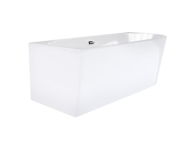 Wanna wolnostojąca narożna Corsan INTERO 170 x 73 Montaż lewostronny Korek klik-klak Chrom